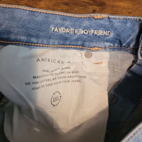 American Eagle Jeans 16 S Next Level Stretch Favorite Boyfriend Mid Rise - Picture 5 of 12